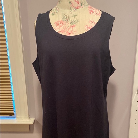 Isaac Mizrahi Black Sleeveless Sheath Maxi Dress - Picture 2 of 8